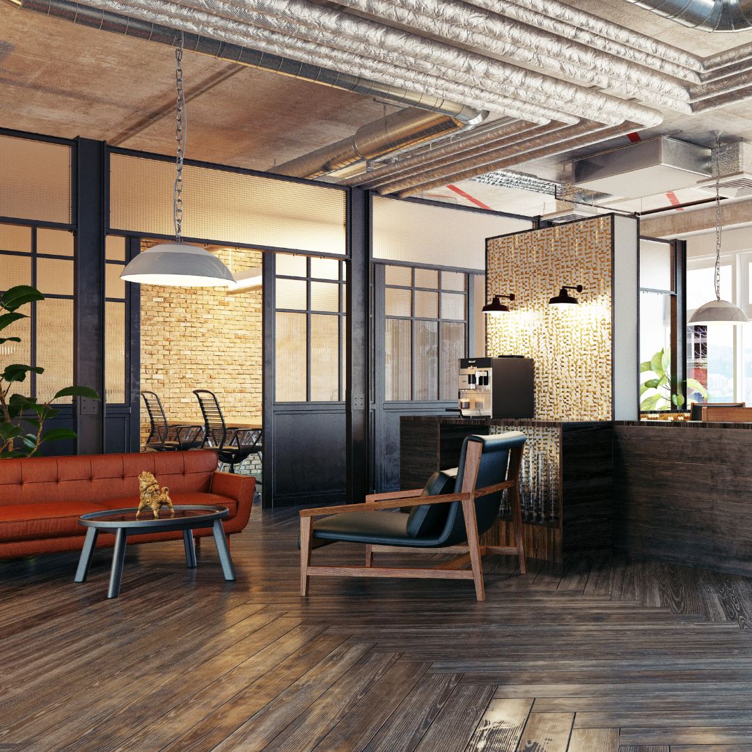 Custom office furniture made by Fix It Mates, featuring sleek desks, ergonomic chairs, and storage solutions with a modern design, crafted from high-quality materials to enhance the functionality and style of a professional workspace.