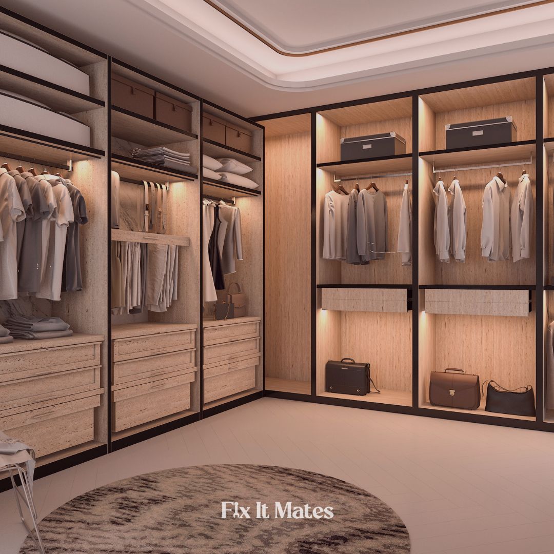 Luxury Closets & Custom Wardrobes Dubai – Fixitmates