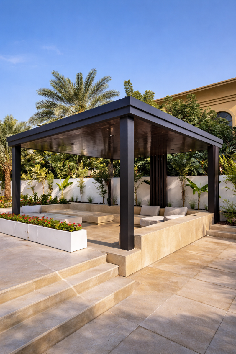 Aluminium Fixed Roof Pergolas