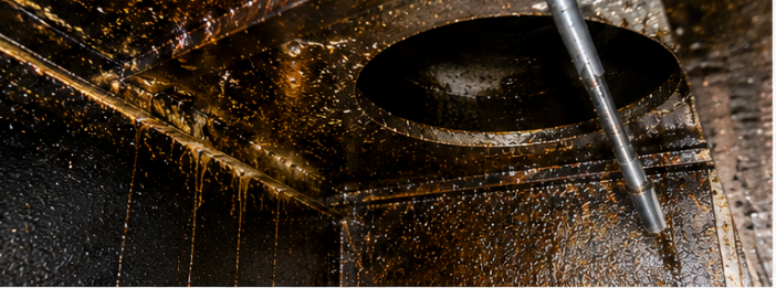 Before and after kitchen hood clean Dubai restaurant

