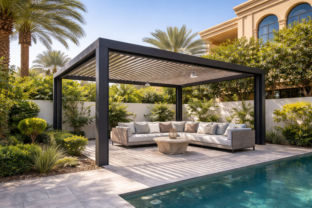 Aluminium outdoor structure