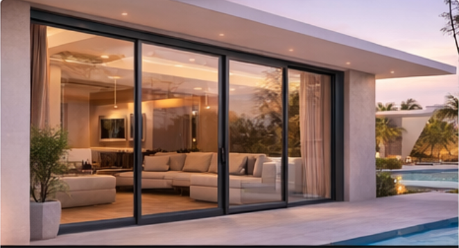Aluminium Sliding Door Installation – Dubai Villa